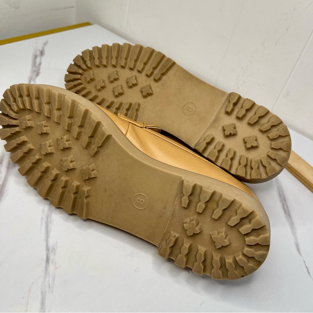 Chunky Platform Loafers Low Heel Flats Lug Sole SlipOn Penny Loafers OfficeWork - Picture 9 of 11